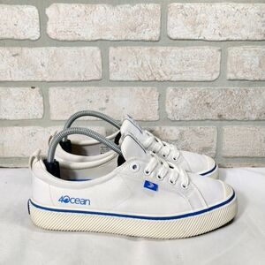 Cariuma 4ocean Limited Edition White Canvas Sneakers Women 8 Vegan Casual